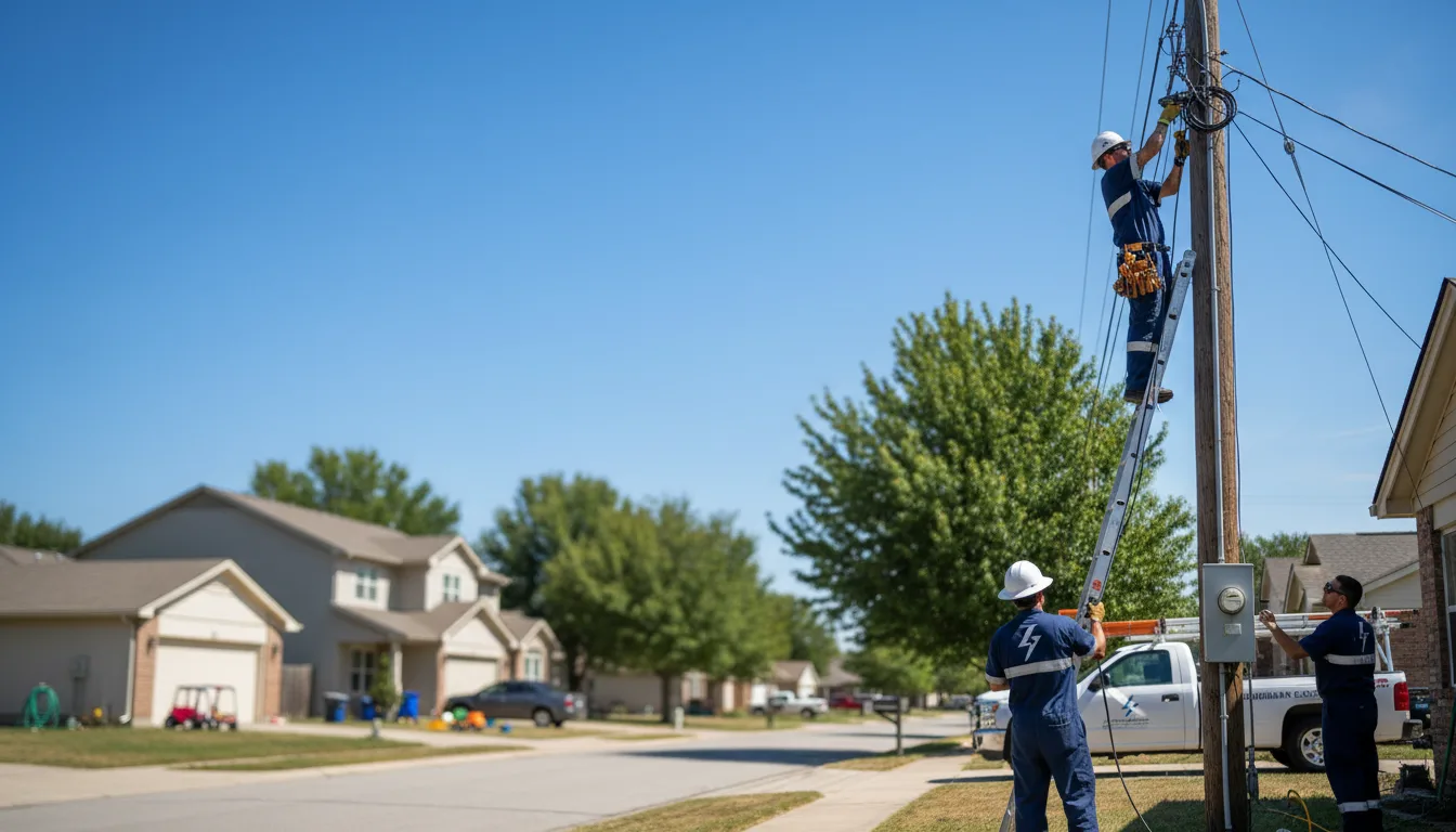 Residential electrician providing installation services in Hackleburg, AL